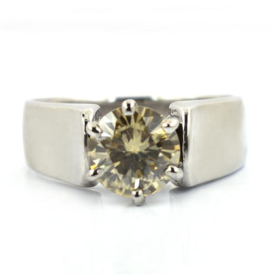 1.5Ct  AAA Quality Champagne Diamond Band Ring - ZeeDiamonds