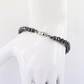 59 Cts Black Diamond & Sapphire Rose Cut Diamond Accents Designer Bracelet - ZeeDiamonds