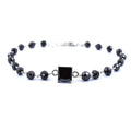 Certified Black Diamond Chain Bracelet With 2 Ct Solitaire Connector - ZeeDiamonds