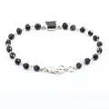 Certified Black Diamond Chain Bracelet With 2 Ct Solitaire Connector - ZeeDiamonds