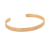 8mm Rose Gold Bangle With .56cents White Diamonds With 18kt Rose Gold Micron Plating - ZeeDiamonds