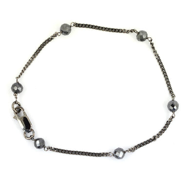 AAA Certified 5 mm Black Diamond Chain Bracelet, Great Brilliance - ZeeDiamonds