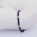 Certified Blue Sapphire Gemstone Bracelet with Silver Findings - ZeeDiamonds