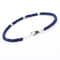 Certified Blue Sapphire Gemstone Bracelet with Silver Findings - ZeeDiamonds