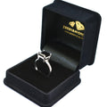 1 Ct Princess Cut Black Diamond Solitaire Ring, 100% Certified Great Shine - ZeeDiamonds