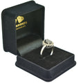 3 Ct Black Diamond Designer Ring With Diamond Accents - ZeeDiamonds