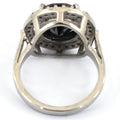 8 Ct Black Diamond Designer Ring With Diamond Accents - ZeeDiamonds