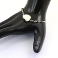 18.05 Ct Certified Black Diamond Chain Bracelet With Baroque Pearl - ZeeDiamonds