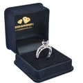 1-3 Ct Black Diamond Solitaire Designer Ring in 925 Sterling Silver - ZeeDiamonds