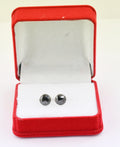 3.20 Ct AAA Certified Rose Cut Black Diamond Studs - Bezel Setting - Great Jewelry! - ZeeDiamonds