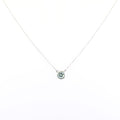 3.05 Ct Certified Off-White Tinge of Blue Diamond Solitaire Pendant - ZeeDiamonds