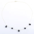 AAA Certified Black Diamond Chain Necklace, Great Shine - ZeeDiamonds