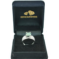 2.25 Ct AAA Certified Blue Diamond Solitaire Band Ring, Great Sparkle - ZeeDiamonds