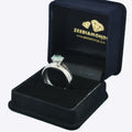 2 Ct AAA Certified Elegant Blue Diamond Solitaire Ring in 925 Silver - ZeeDiamonds
