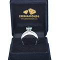 1.40 Ct AAA Certified Round Blue Diamond Solitaire Ring, Great Shine - ZeeDiamonds