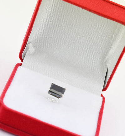 AAA Quality - Certified 3.2 Ct Diamond Solitaire Stud in 14kt White Gold, Men's Studs - ZeeDiamonds