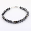 Certified 6mm Black Diamond Beads Bracelet- Birthday Gift,Anniversary Gift,Men Jewelry - ZeeDiamonds
