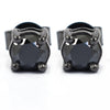 2 Carat AAA Certified Black Diamond Solitaire Studs, Great Brilliance - ZeeDiamonds