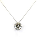 2.35 Ct AAA Certified Round Off-White Diamond Pendant in 4 Prongs - ZeeDiamonds