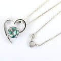 1.25 Ct Blue Diamond Beautiful Heart Design Pendant, AAA Certified - ZeeDiamonds