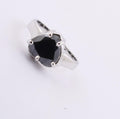 2 Cts Heart Shape Black Diamond Beautiful Ring, For Women & Girl's - ZeeDiamonds