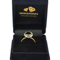 6 Ct Black Diamond Ring With White Diamond Accents in Halo Setting - ZeeDiamonds