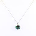 3.50 Ct AAA Certified Blue Diamond Solitaire Pendant, Elegant Shine - ZeeDiamonds