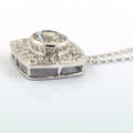 2.15 Ct AAA Certified Off-White Diamond Pendant with Diamond Accents - ZeeDiamonds