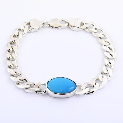 Salman Khan Famous Turquoise Gemstone Birthstone Bracelet - ZeeDiamonds