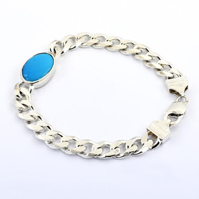 Salman Khan Famous Turquoise Gemstone Birthstone Bracelet - ZeeDiamonds