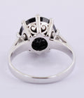 5 Cts 100% Certified Round Cut Black Diamond, Great Shine Solitaire Ring - ZeeDiamonds