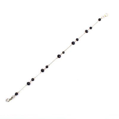 4mm-5 mm AAA Certified Black Diamond Chain Bracelet, Great Design - ZeeDiamonds