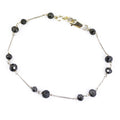 AAA Certified Round Black Diamond Chain Bracelet, Great Luster - ZeeDiamonds