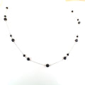 AAA Certified Round Black Diamond Chain Necklace, Great Style - ZeeDiamonds