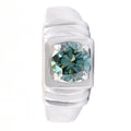 0.75 Ct AAA Certified Elegant Round Blue Diamond Solitaire Ring - ZeeDiamonds