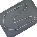 AAA 100 % Certified Elegant Black Diamond Chain Necklace in 925 Silver - ZeeDiamonds