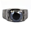 3.05 Carat Black Diamond Solitaire Designer Men's Ring, Gift for Wedding - ZeeDiamonds