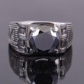 3.05 Carat Black Diamond Solitaire Designer Men's Ring, Gift for Wedding - ZeeDiamonds