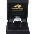 8.65 Ct AAA Certified Black Diamond Solitaire Ring in 925 Sterling Silver - ZeeDiamonds