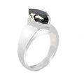 4.75 Ct Black Diamond Solitaire Ring in 925 Sterling Silver - ZeeDiamonds