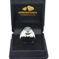 7.5 Ct Oval Shape Black Diamond Solitaire Ring in 925 Sterling Silver - ZeeDiamonds