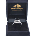 4 Ct Cushion Black Diamond Designer Ring With Diamond Accents - ZeeDiamonds