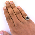 3.50 Carat Black Diamond with White Accents, Engagement, Wedding Gift Ring - ZeeDiamonds