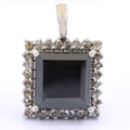 10 Ct, Black Diamond Solitaire Accents Pendant, Great Shine & Fancy Look - ZeeDiamonds