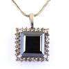 Rare 10 Ct Certified! Amazing Black Diamond Accents Pendant, Great Shine & Amazing Look