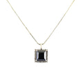 10 Ct, Black Diamond Solitaire Accents Pendant, Great Shine & Fancy Look - ZeeDiamonds