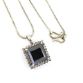 10 Ct, Black Diamond Solitaire Accents Pendant, Great Shine & Fancy Look - ZeeDiamonds