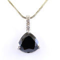 7.70 Ct, Black Diamond Designer Accents Pendant, Great Shine & Beautiful Look - ZeeDiamonds