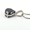 7.70 Ct, Black Diamond Designer Accents Pendant, Great Shine & Beautiful Look - ZeeDiamonds