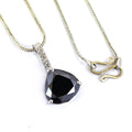 7.70 Ct, Black Diamond Designer Accents Pendant, Great Shine & Beautiful Look - ZeeDiamonds